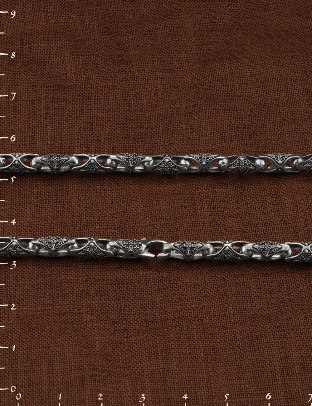 Цепь из белого золота