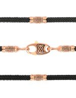 Шнурок шёлковый из золота c шёлковым шнурком