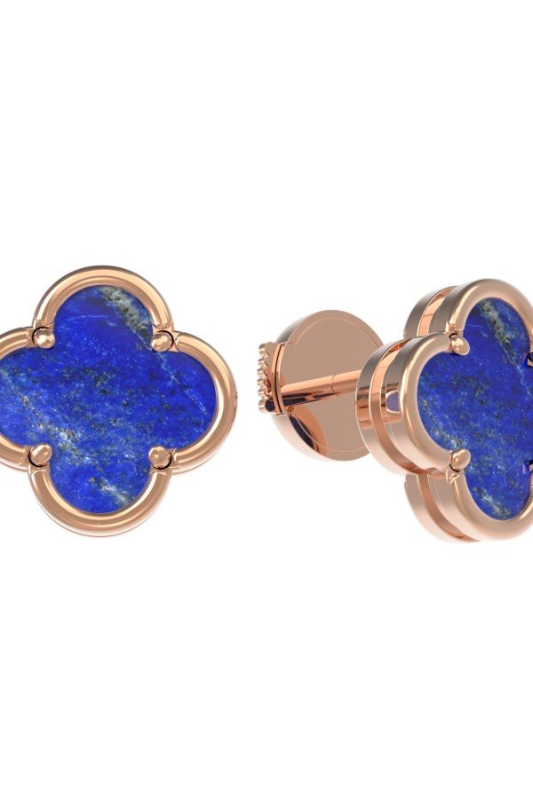 Серьги из золота c лазуритом