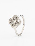 Кольцо из белого золота c бриллиантами