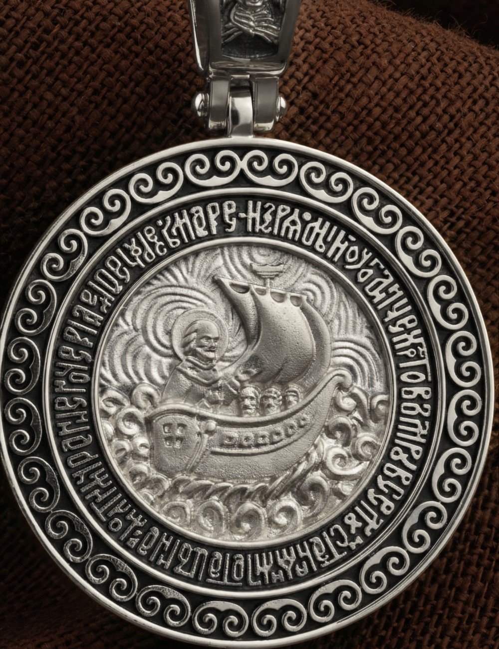 Образок из белого золота