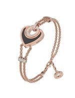 Браслет из золота c бриллиантами, ониксом и перламутром