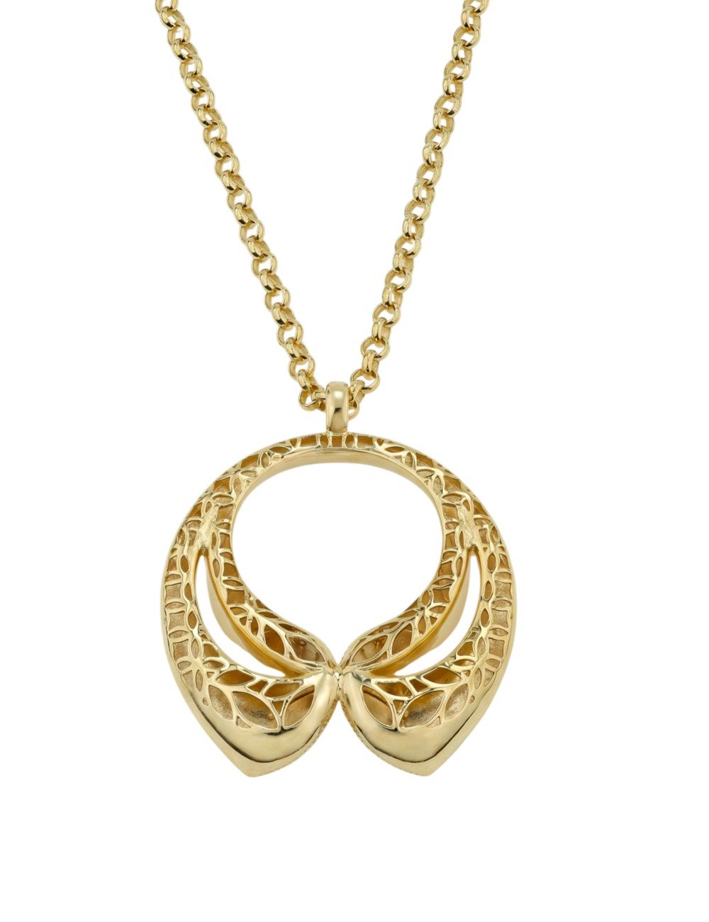 Колье из лимонного золота