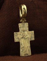 Крест из лимонного золота