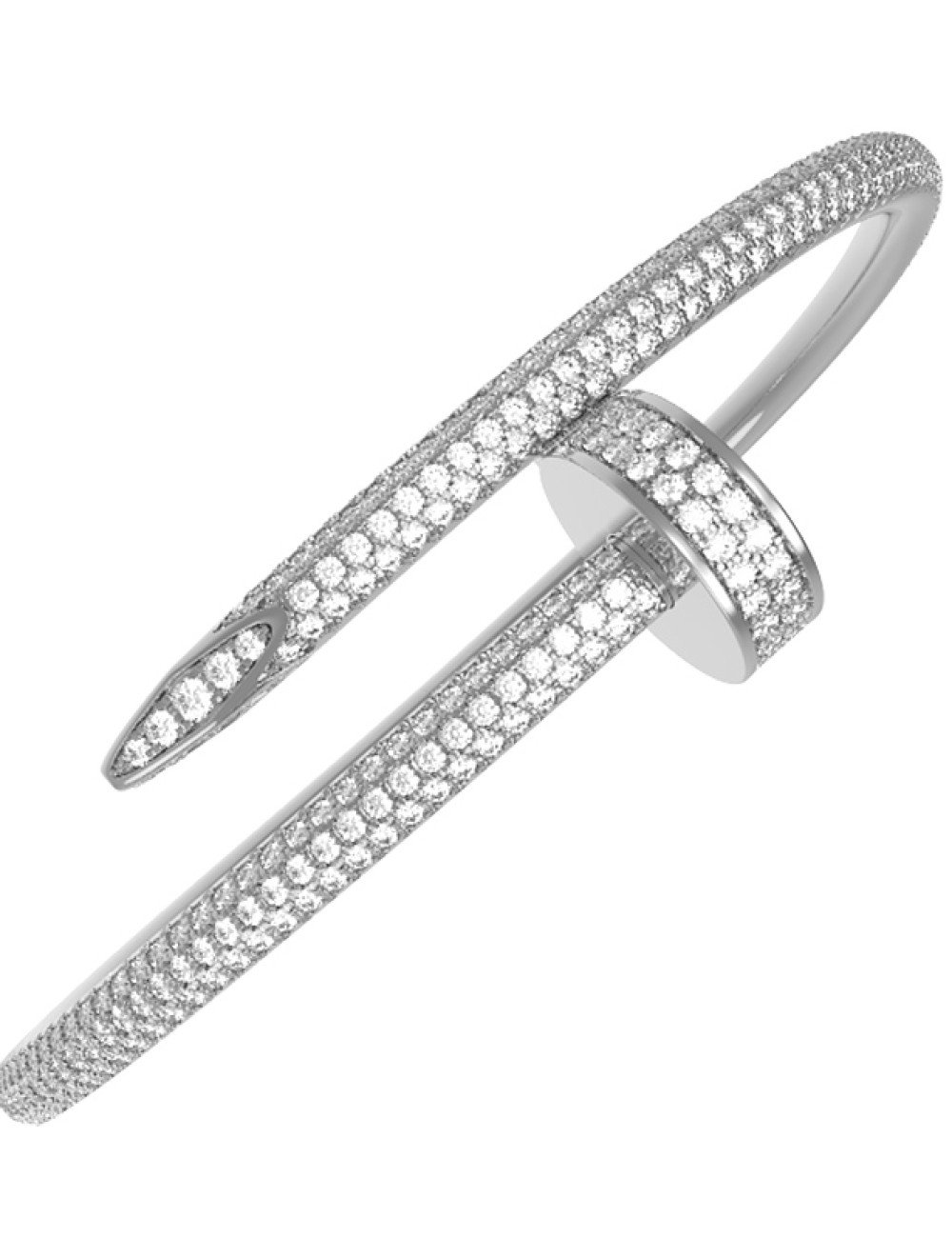 Браслет из белого золота c бриллиантами