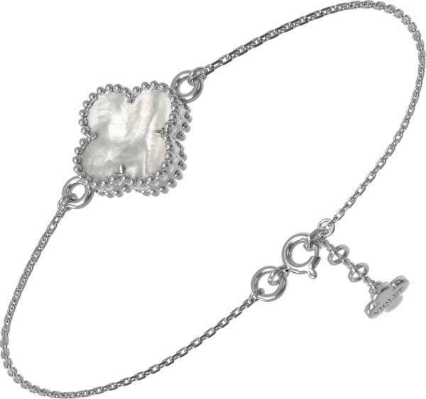 Браслет из белого золота c перламутром