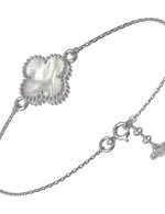 Браслет из белого золота c перламутром