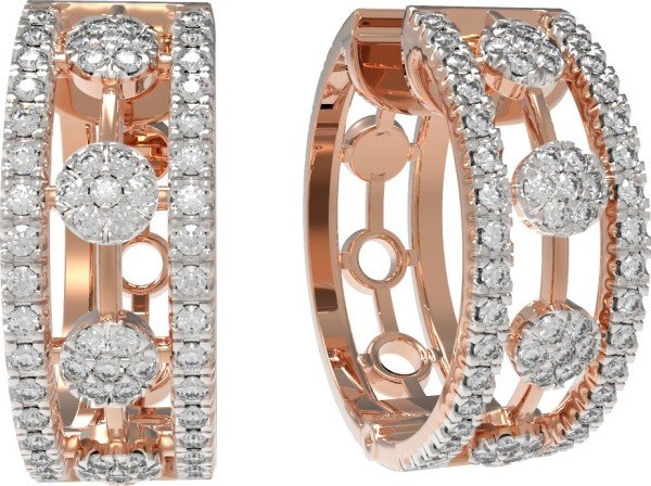 Серьги из золота c бриллиантами