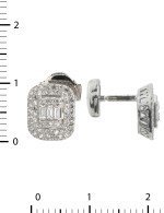 Серьги из белого золота c бриллиантами