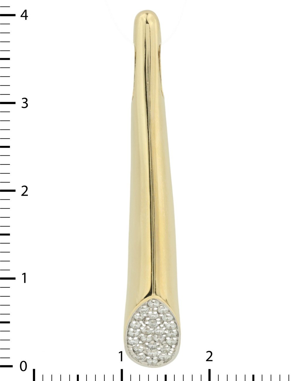 Подвеска из лимонного золота c бриллиантами