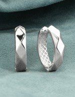 Серьги из белого золота