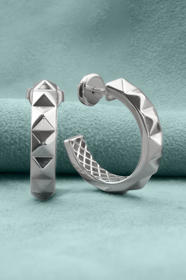 Серьги из белого золота