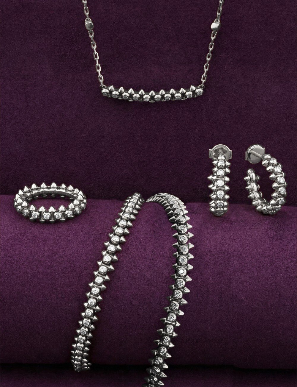 Браслет из белого золота c бриллиантами