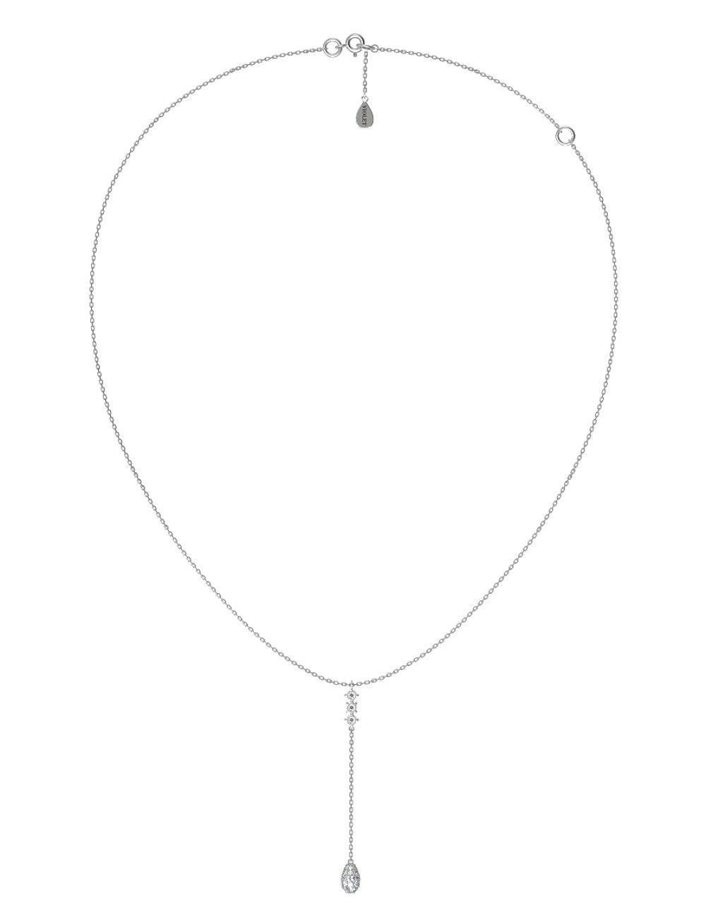 Колье из белого золота c бриллиантами