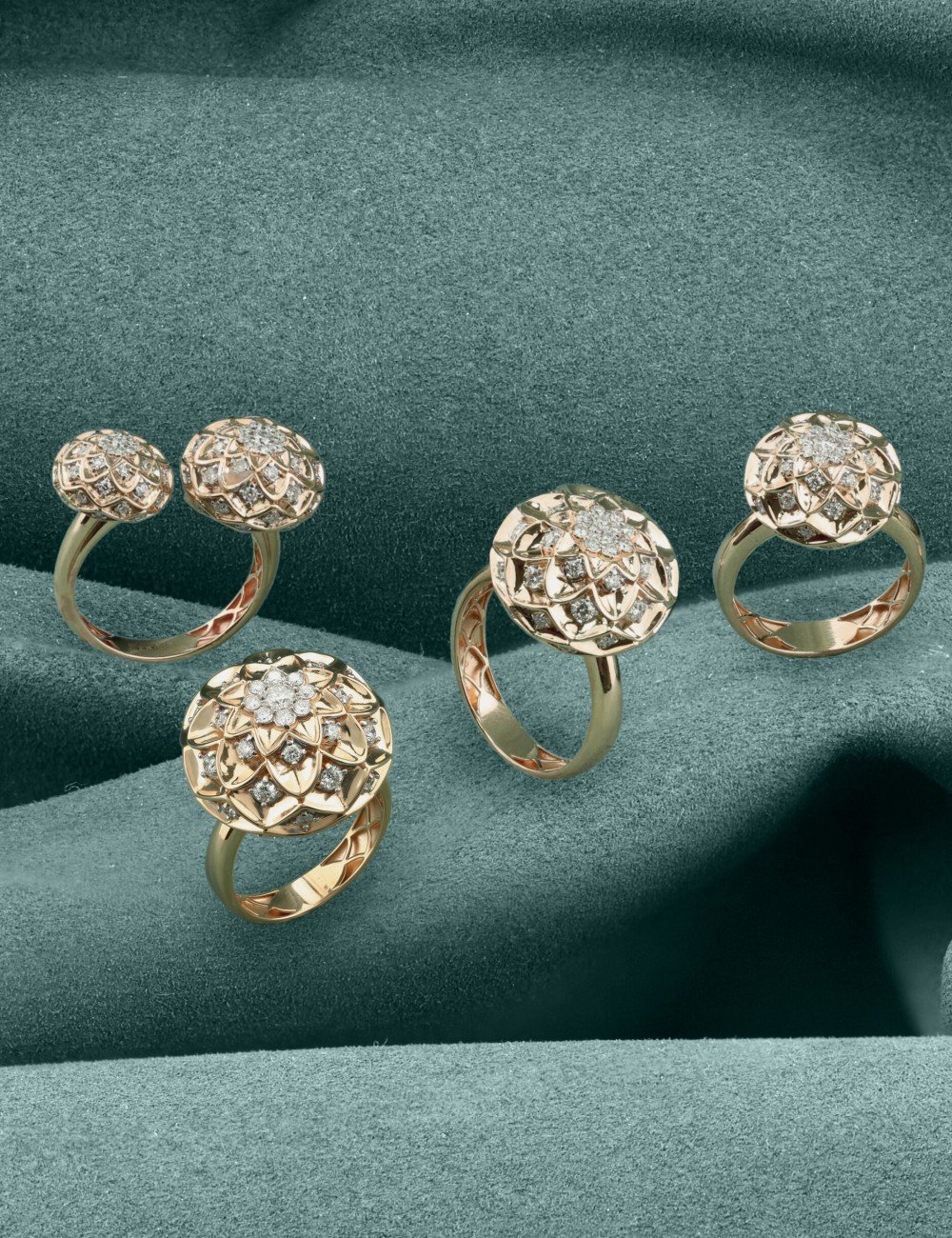 Кольцо из золота c бриллиантами