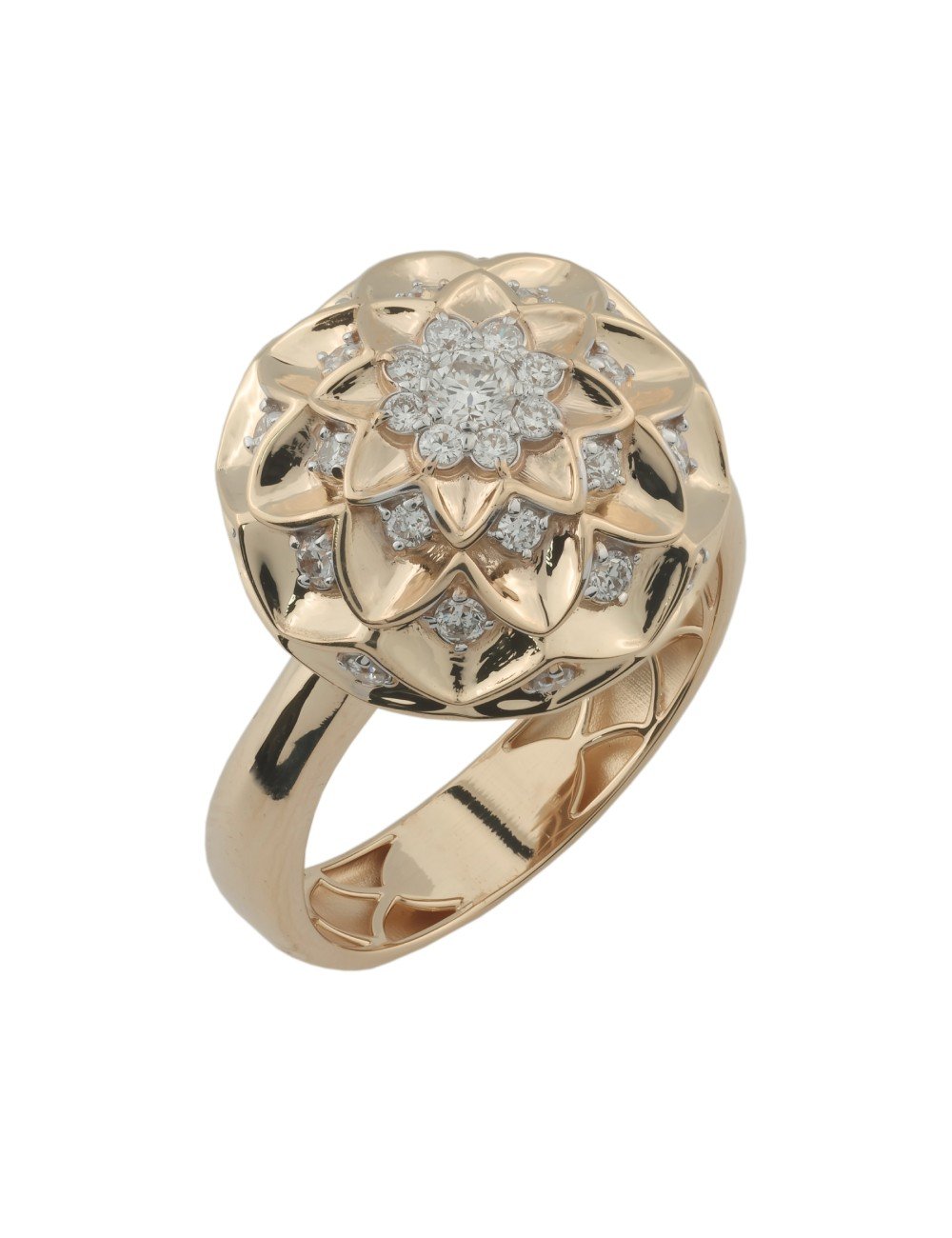 Кольцо из золота c бриллиантами