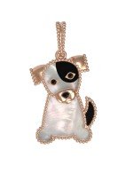 Подвеска из золота c эмалью, ониксом и перламутром