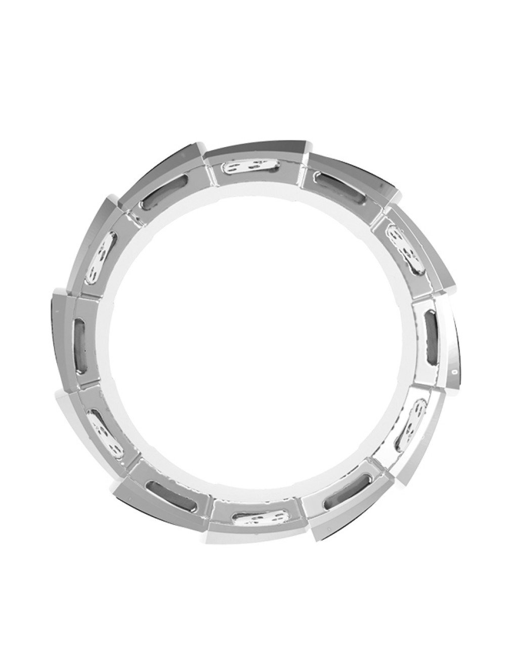 Кольцо из белого золота c бриллиантами и ониксом