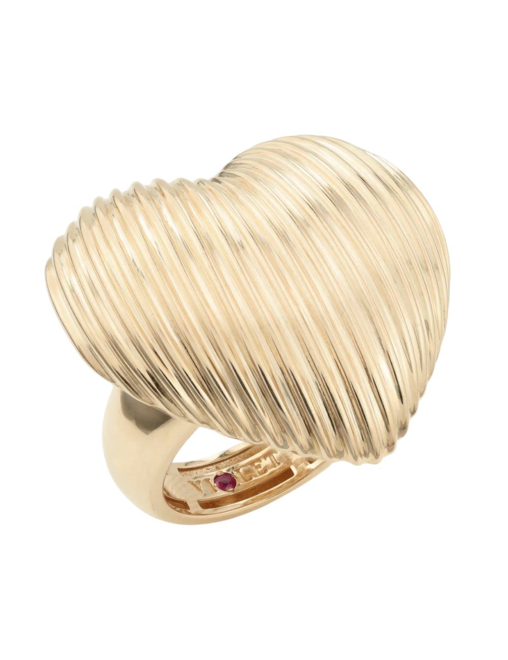 Кольцо из золота c рубином