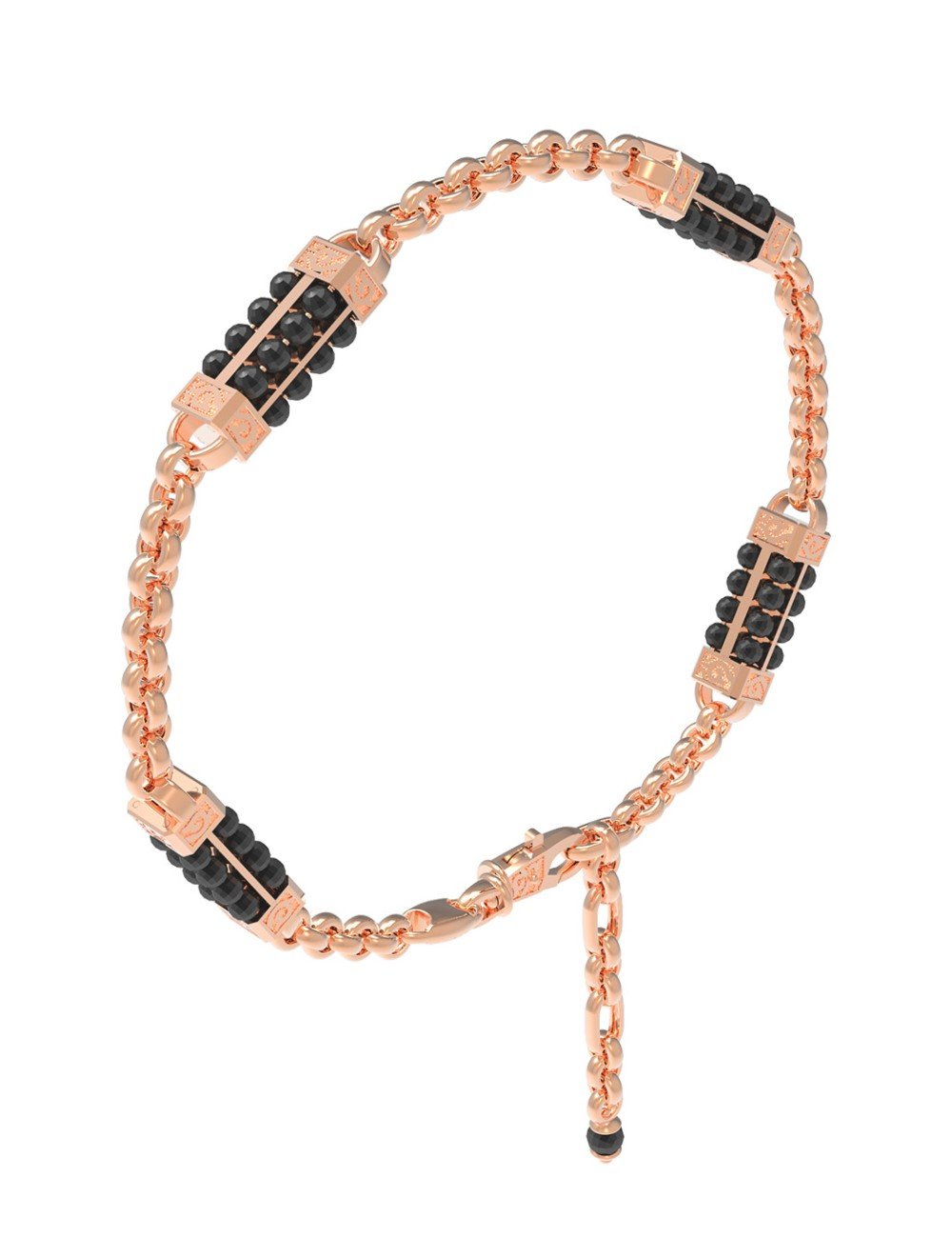 Браслет из золота c ониксом