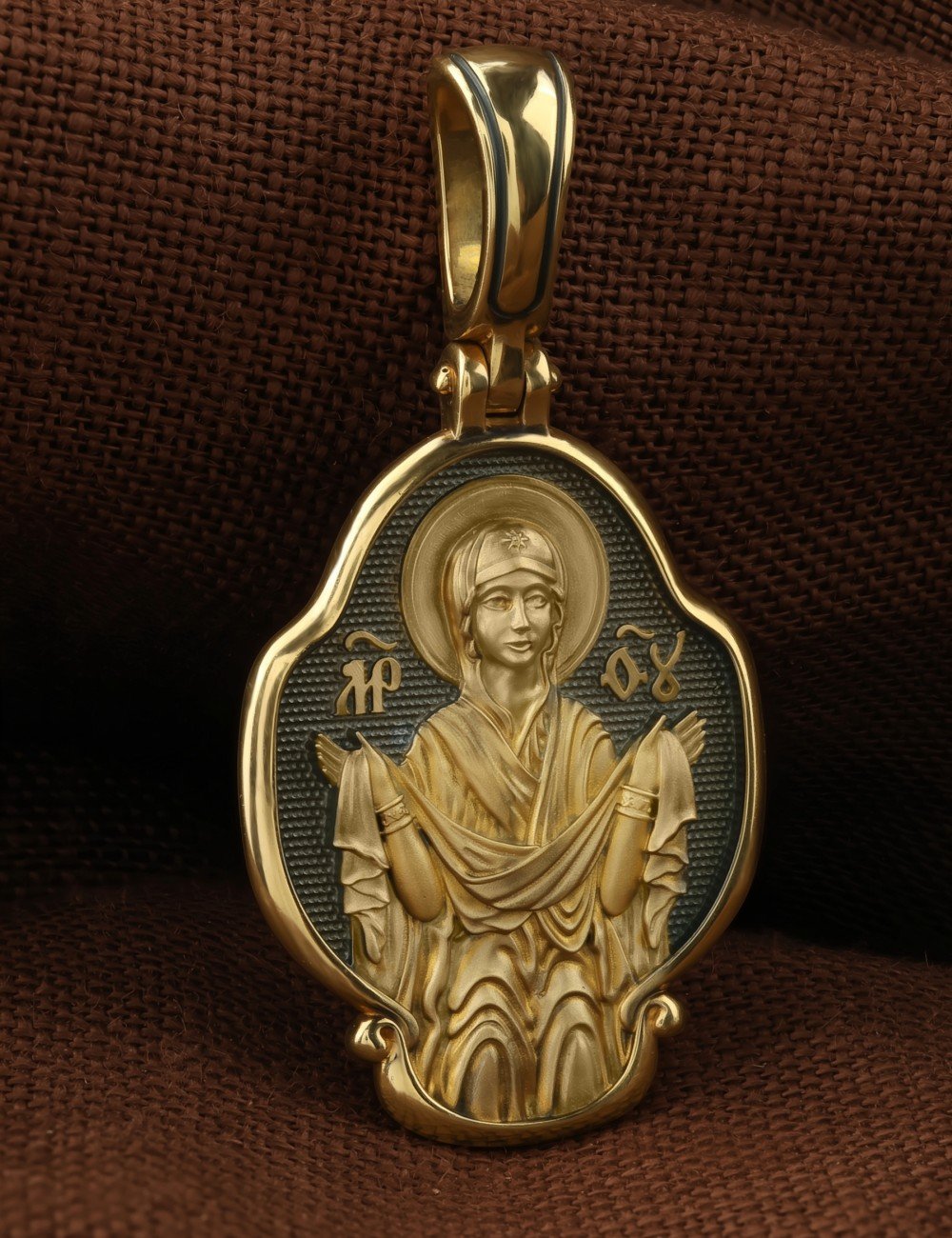 Образок из лимонного золота