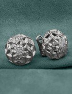 Серьги из белого золота c бриллиантами