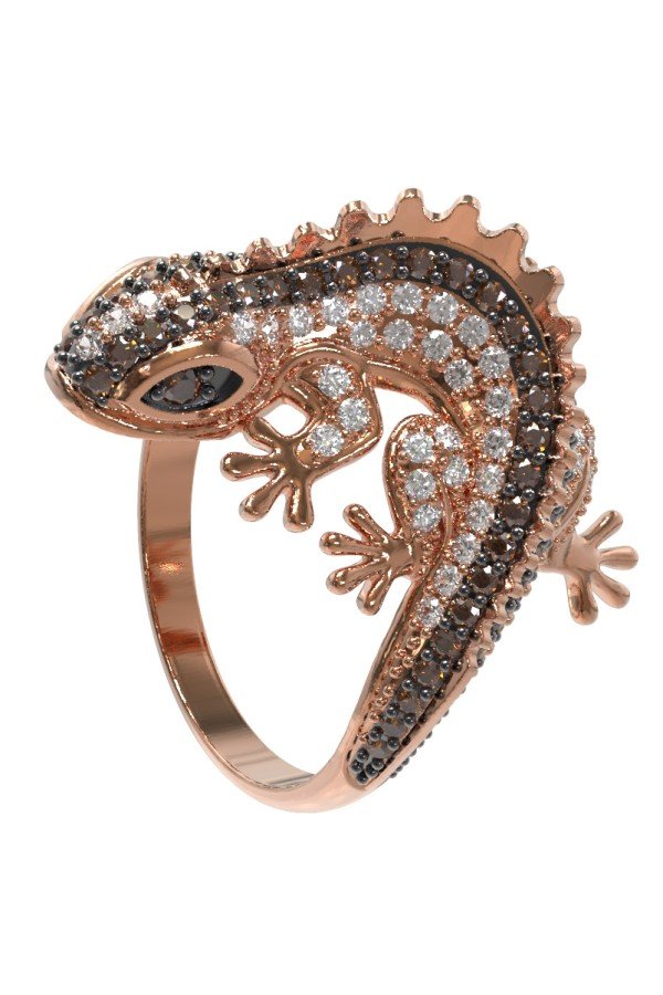 Кольцо из золота c фианитом