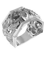 Кольцо из белого золота