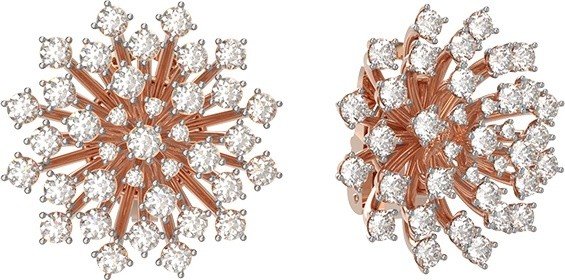 Серьги из золота c бриллиантами