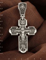 Крест из белого золота