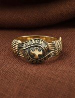 Кольцо из лимонного золота