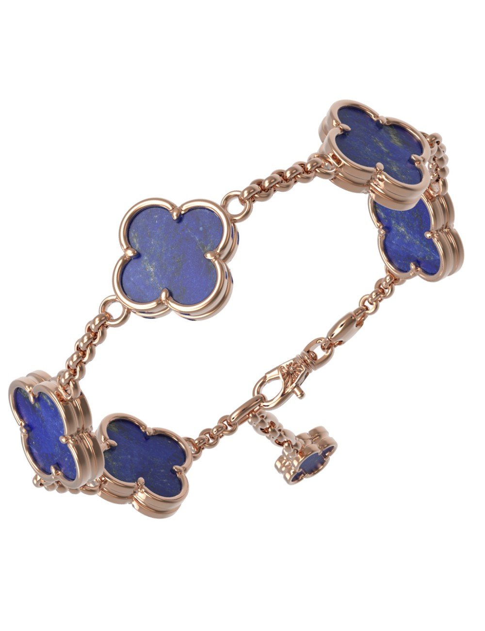 Браслет из золота c лазуритом