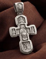 Крест из белого золота