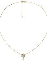 Колье из лимонного золота c бриллиантами и перламутром