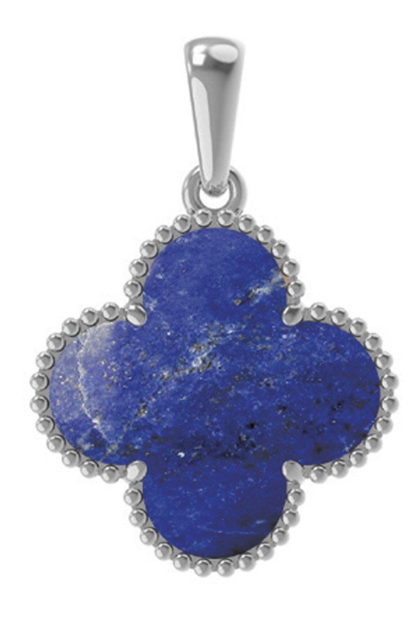 Подвеска из белого золота c лазуритом