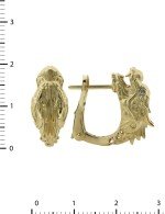 Серьги из лимонного золота c бриллиантами