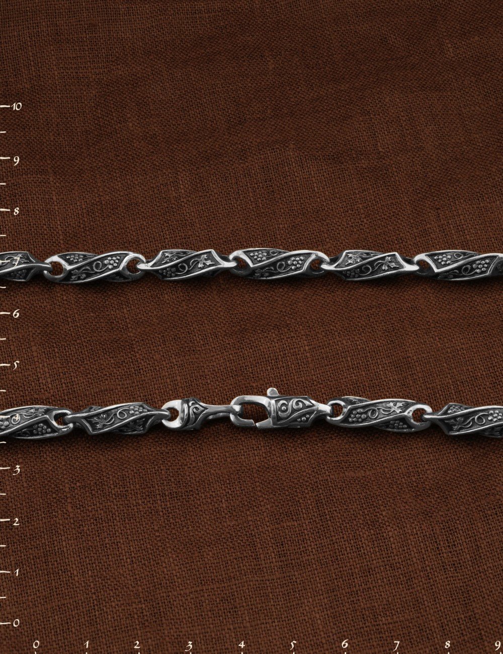 Цепь из белого золота