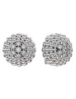 Серьги из белого золота c бриллиантами