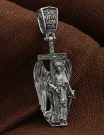 Крест из белого золота