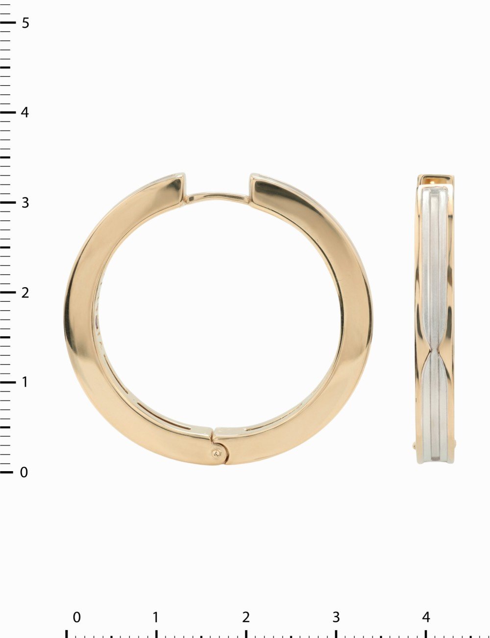 Серьги из золота c рубином