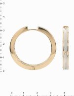 Серьги из золота c рубином