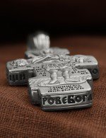 Крест из белого золота