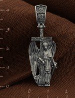 Крест из белого золота