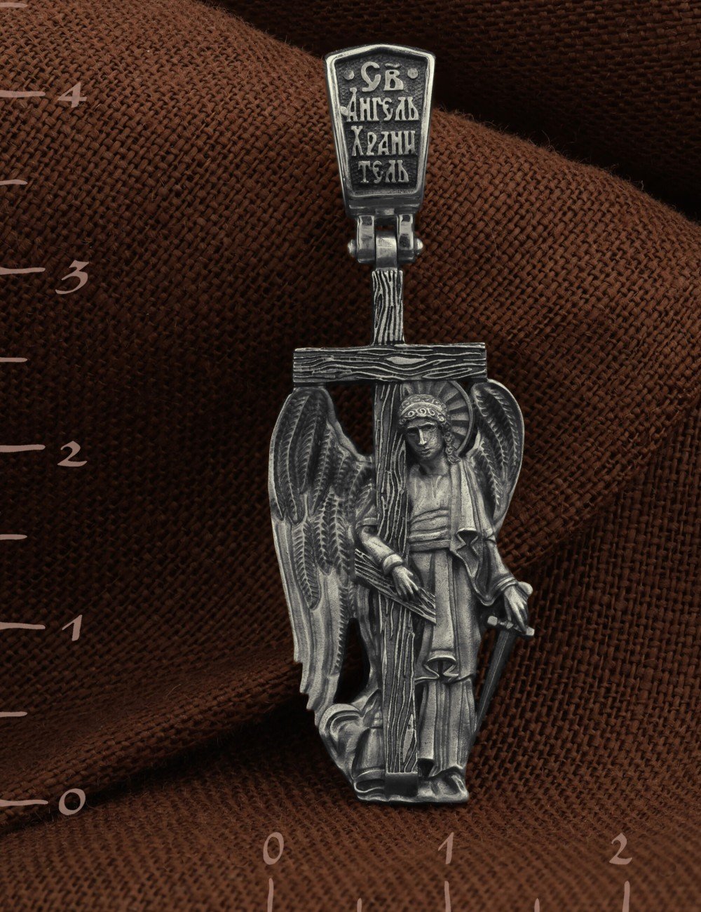 Крест из белого золота