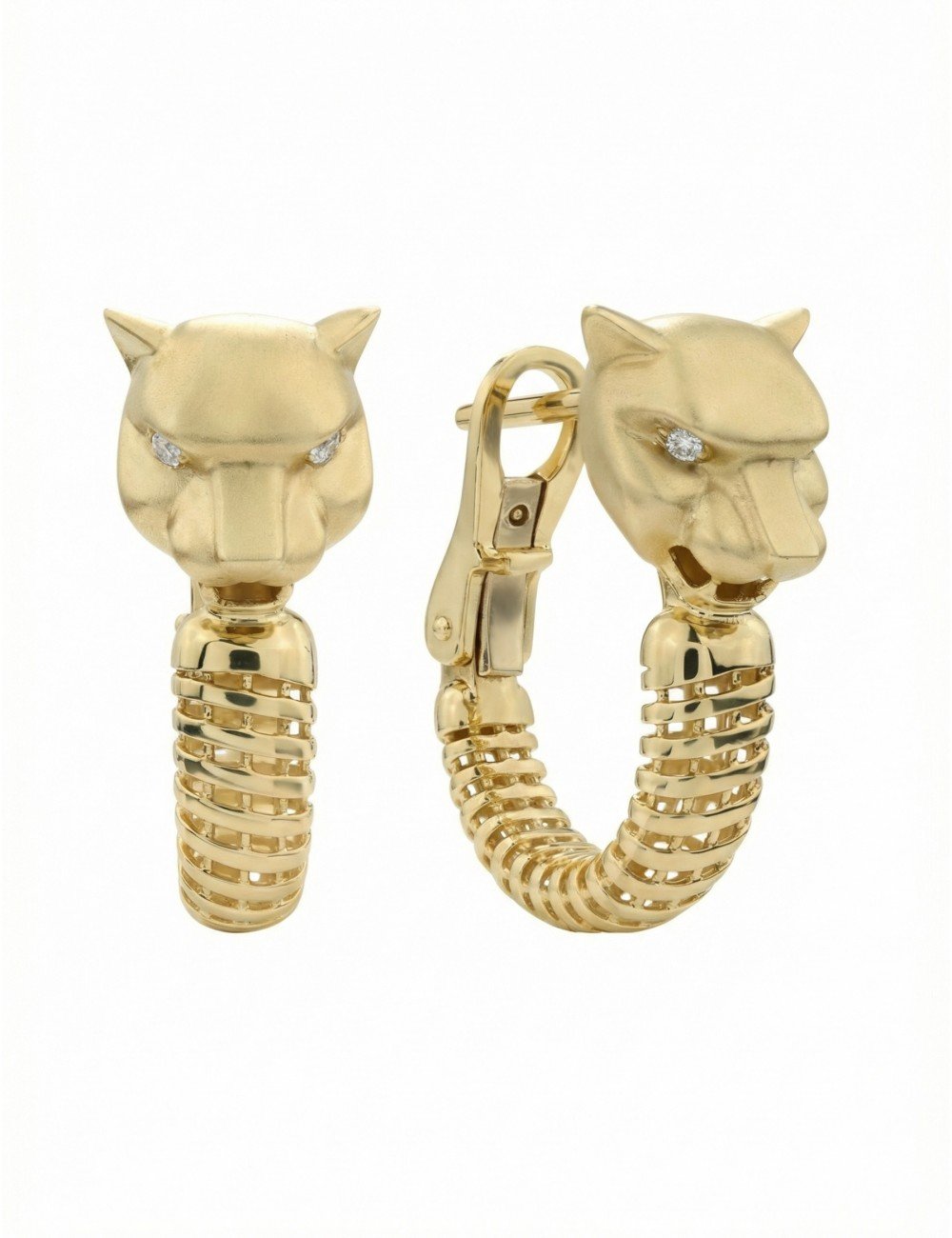 Серьги из лимонного золота c бриллиантами