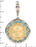 Подвеска из белого золота c бирюзой