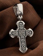Крест из белого золота