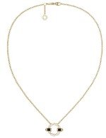 Колье из лимонного золота c бриллиантами и ониксом