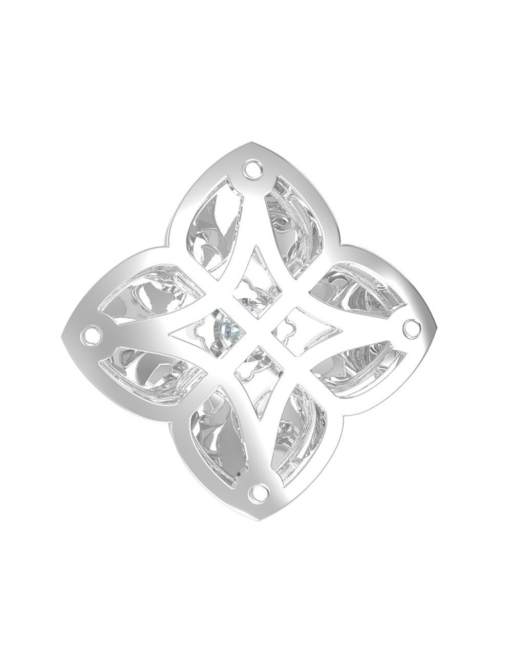 Подвеска из белого золота c бриллиантами