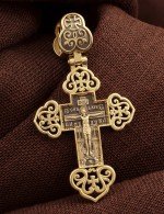 Крест из лимонного золота
